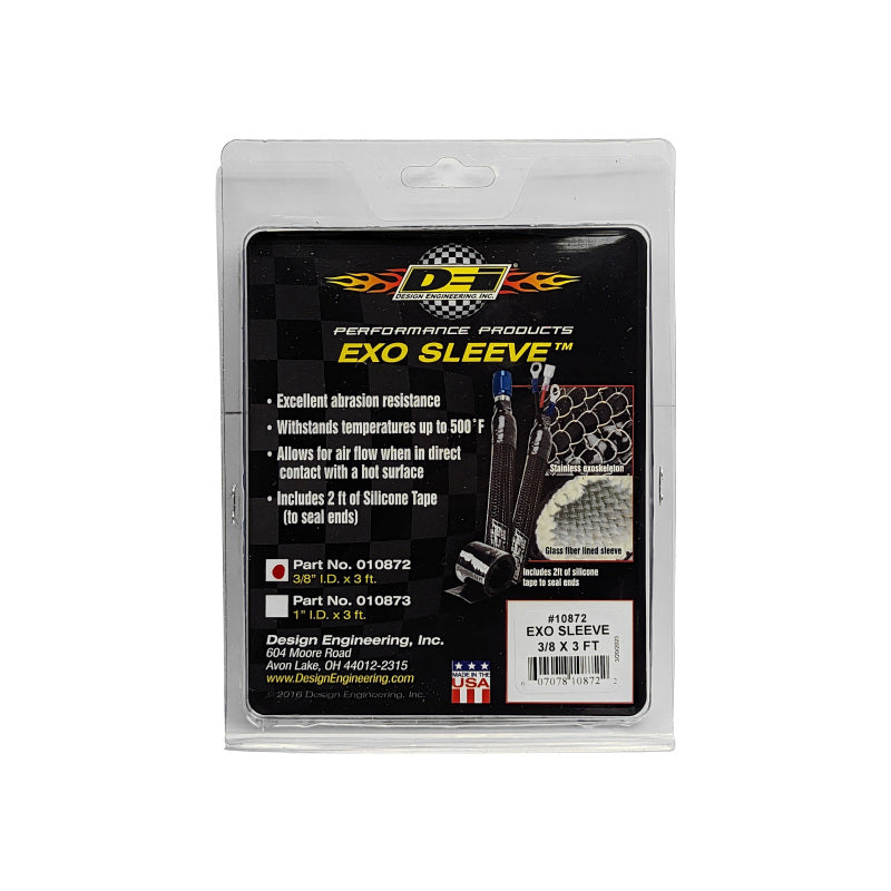 DEI EXO Series Sleeve 3/8in ID x 3ft - Black - 10872