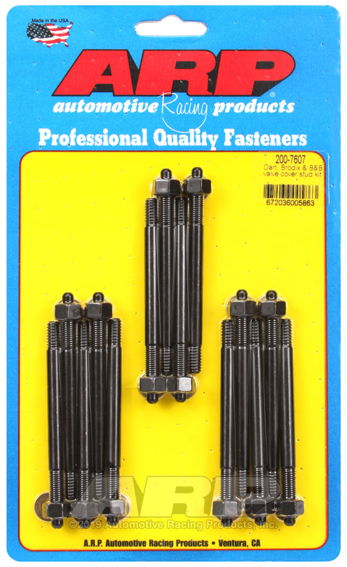 ARP Dart Brodix &amp; B&amp;B valve cover stud kit - 200-7607