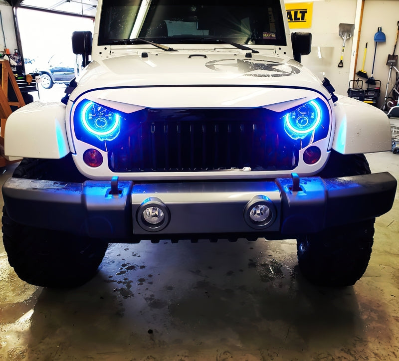 Oracle 7in High Powered LED Headlights - Black Bezel - ColorSHIFT No Controller SEE WARRANTY - 5769-334