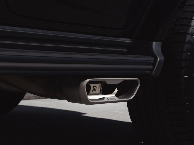 Akrapovic 2025 Mercedes-AMG G63 (W465) Tail Pipe Set (Titanium) - TP-T/S/24/1 for 2025 Mercedes Benz G63 AMG - angle view