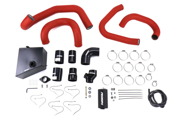 Perrin  15-17 WRX (Will Not Fit 2018) FMIC Boost Tube Box w/ Red Boost Tubes and Black Couplers - PSP-ITR-437-2RD/BK for 2015