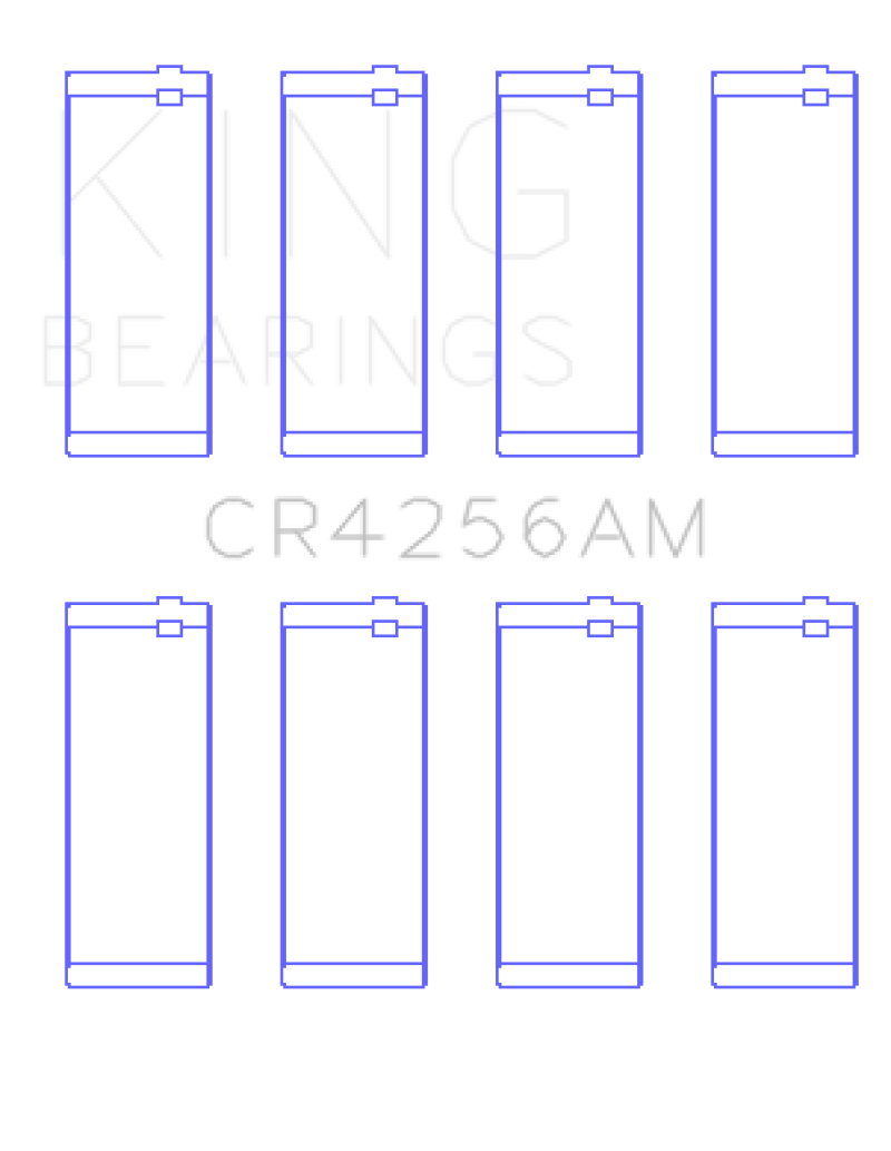 King Chrysler 148/148 Turbo DOHC 16V / Jeep 148 DOHC 16V (Size +0.50) Rod Bearing Set - CR4256AM0.5