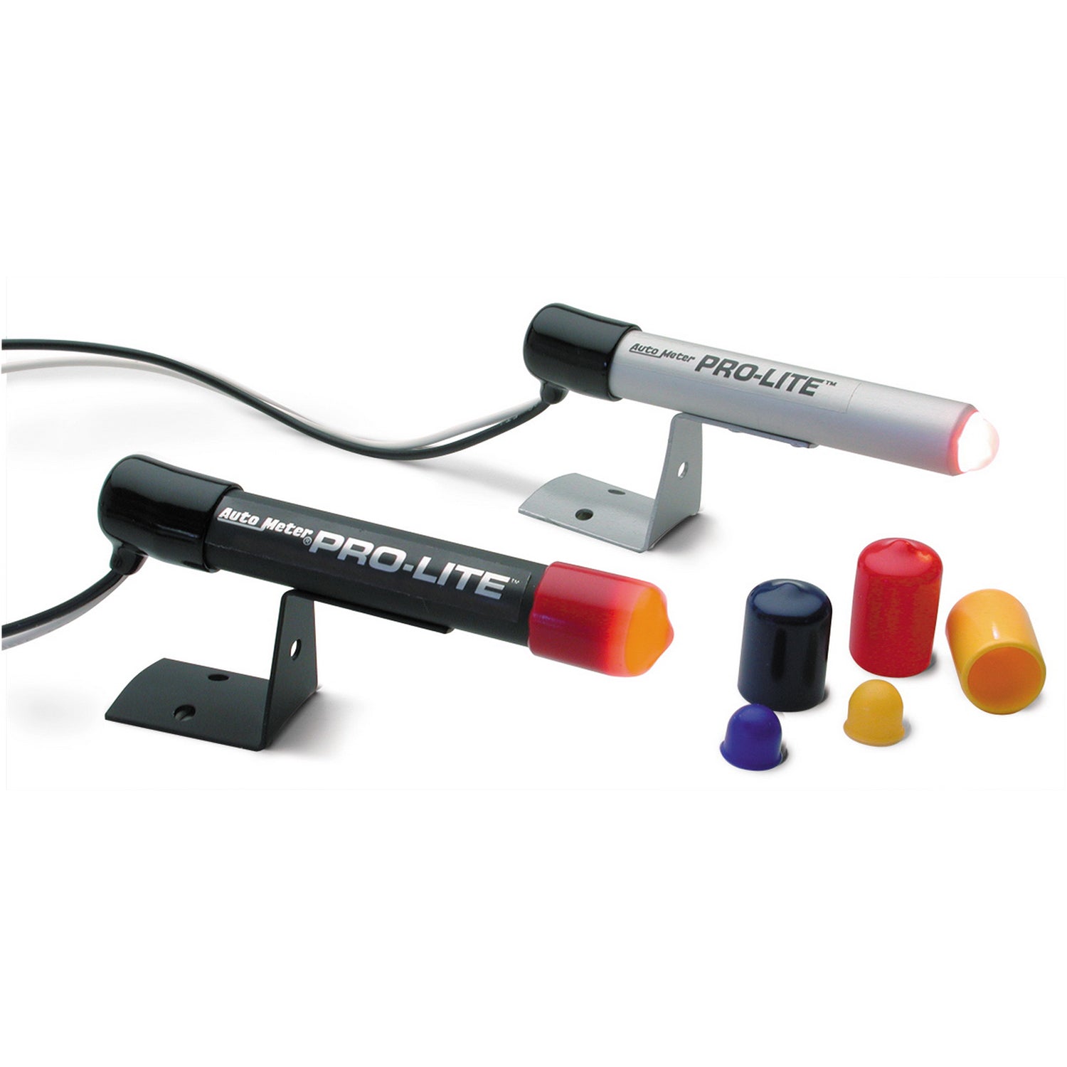 Autometer Mini Pro-Lite Warning Light (black case, red bulb and night cover) - 3239