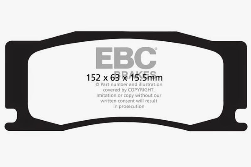 EBC 08-09 Jaguar XKR 4.2L Supercharged Bluestuff Front Brake Pads - DP52111NDX