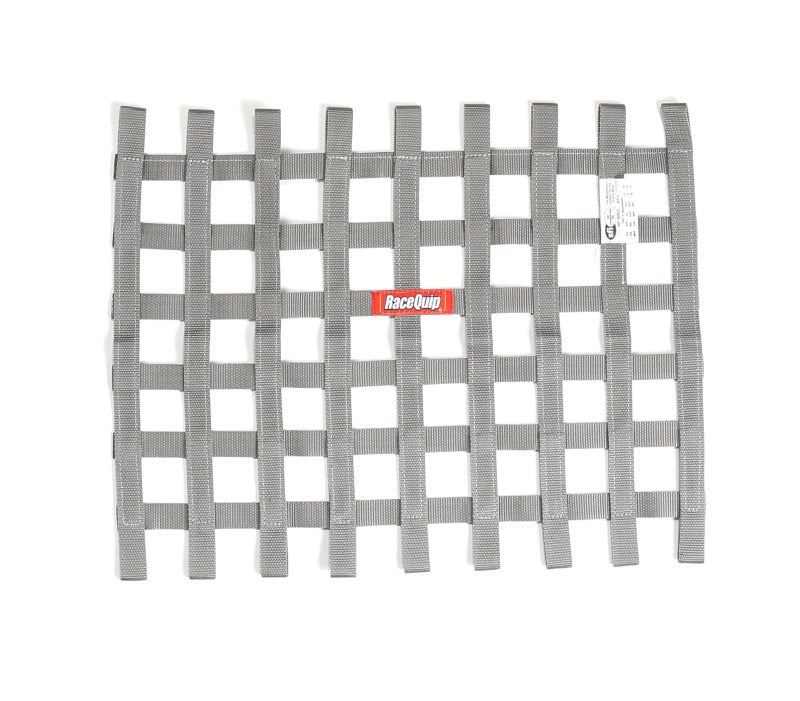 RaceQuip Platinum 18in H x 24W SFI Ribbon Window Net - 725065RQP