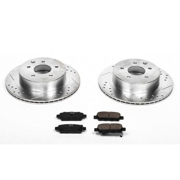 Power Stop 03-05 Infiniti G35 Rear Z23 Evolution Sport Brake Kit - K103 for 2003-2005 INFINITI G - front view