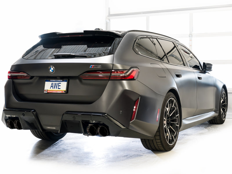 AWE BMW G90/G99 M5 Touring Edition Catback Exhaust - Diamond Black Tips - 3015-43790
