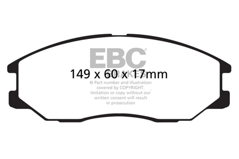 EBC 08-10 Kia Sorento 3.3 Greenstuff Front Brake Pads - DP61558