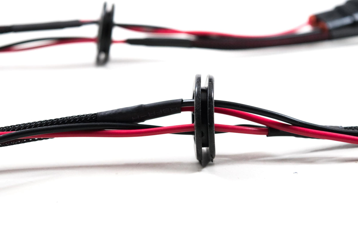 Morimoto - Harness: H-Series housing pass-through cables w/ grommet (9006) - GTR.A015