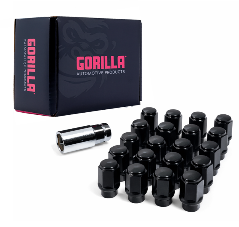 Gorilla Automotive - 5lug 12-1.50 3/4 Hex Wik Ext Thread Blk - K5LE19-12150BGR