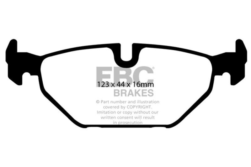 EBC 99-01 Saab 9-5 2.3 Turbo (Aero) Greenstuff Rear Brake Pads - DP21405