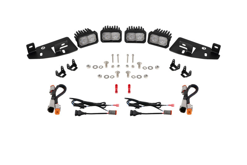 Diode Dynamics SSC2 LED Fog Pocket Kit for 2019-Present Ram - White Sport - DD7622