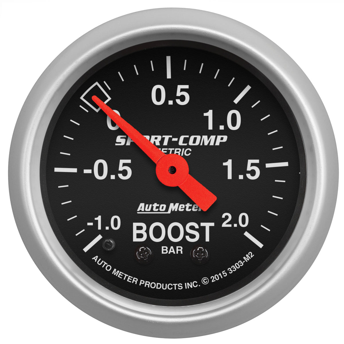 Autometer Sport-Comp Gauge Vac/Boost 2 1/16in -1 - +2 Bar Mechanical Sport-Comp - 3303-M2