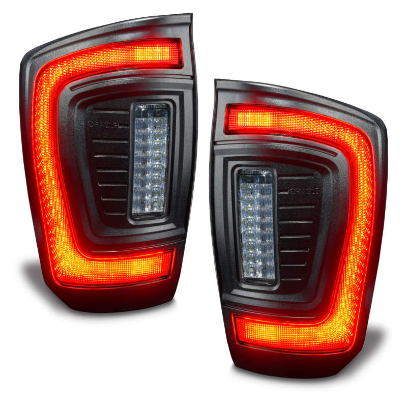 Oracle Lighting 16-23 Gen 3 Toyota Tacoma Black Series Flush Style LED Tail Lights SEE WARRANTY - 5911-504-T