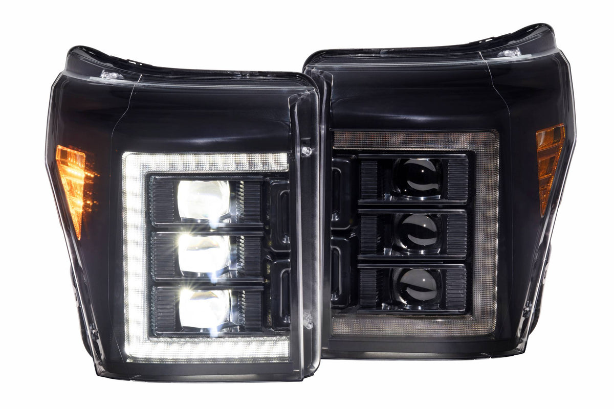 Morimoto - XB LED Headlights: Ford Super Duty (11-16) (Pair / White DRL) - LF505-ASM
