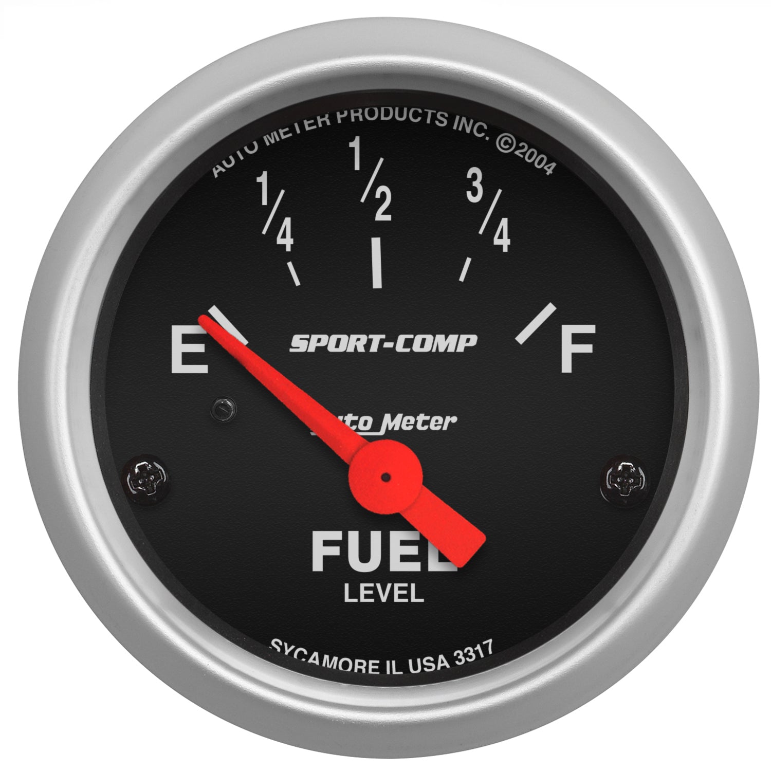 Autometer 2-1/16in 0 OHM E to 30 OHM F Electric Sport-Comp Fuel Level Gauge - 3317