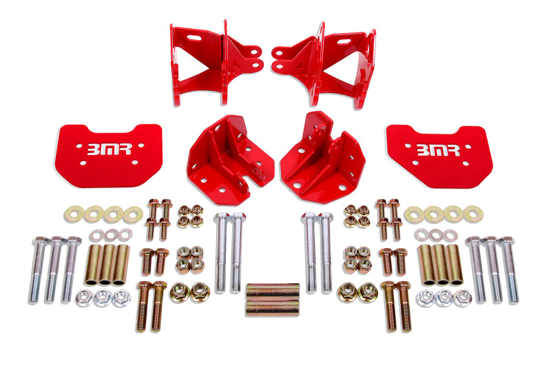 BMR 79-04 Mustang Rear Coilover Conversion Kit w/ Control Arm Bracket - Red - CCK743R