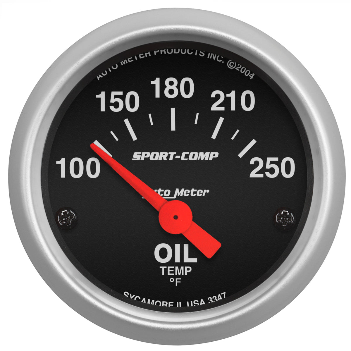 Autometer Sport-Comp 52mm SSE 100-250F Oil Temperature Gauge - 3347