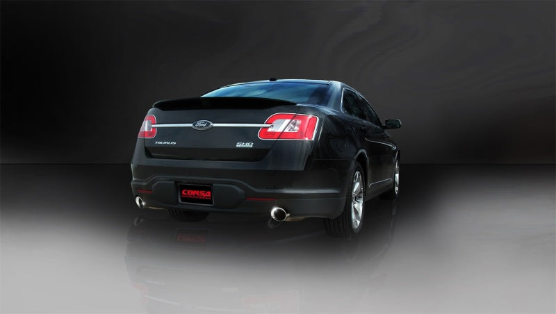 Corsa 10-13 Ford Taurus SHO 3.5L V6 Turbo Polished Sport Cat-Back Exhaust - 14315