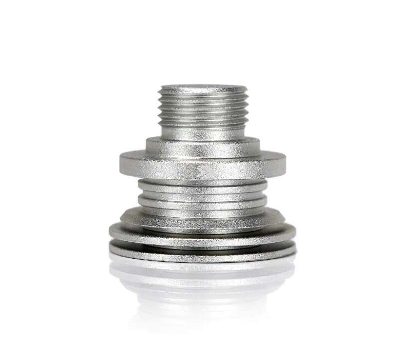 NRG Shift Boot Retainer- Works with SK-350,450,480, 800 & Heat Sink Shift knobs (m18x1.5)- Silver - SKR-100SL - front view