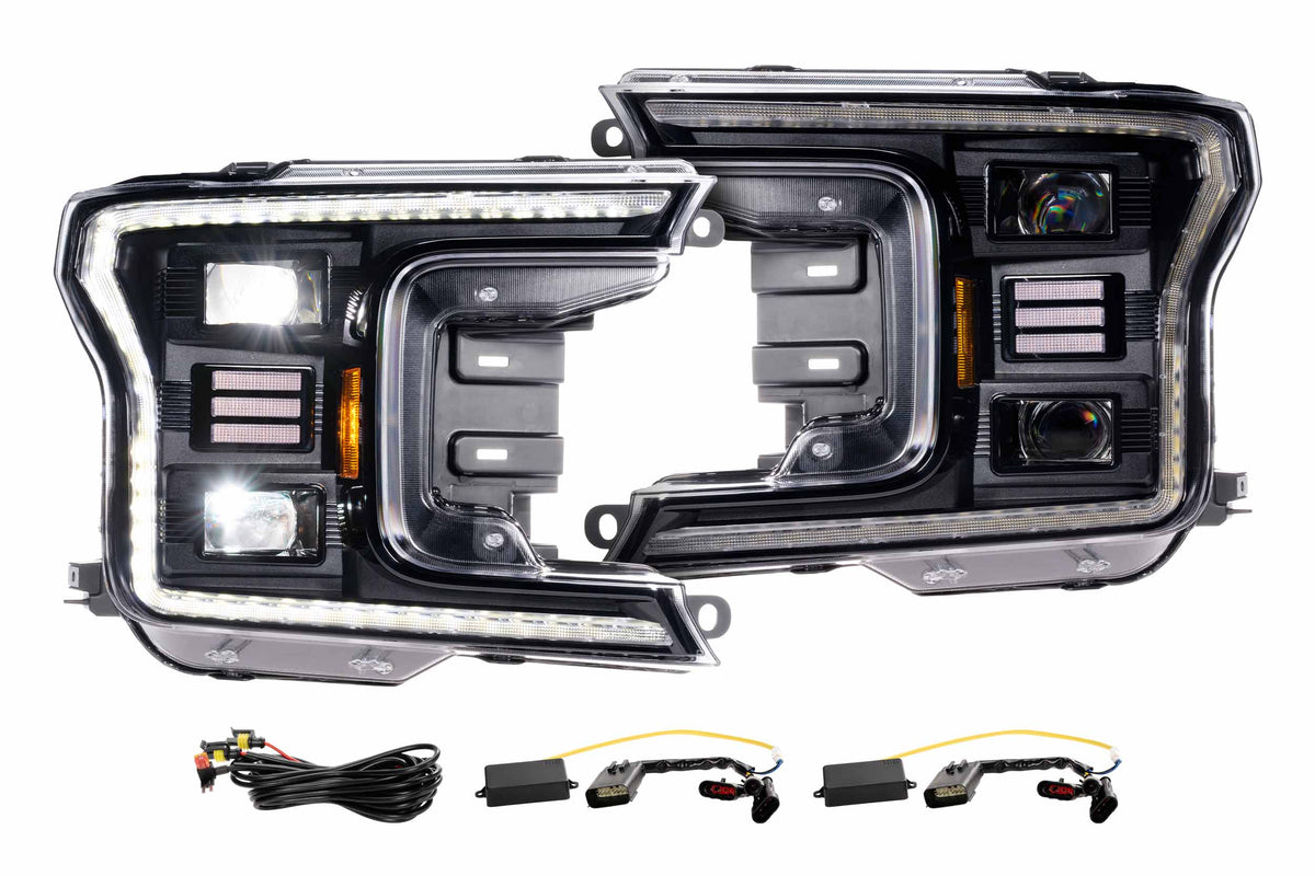 Morimoto - XB Hybrid LED Headlights: Ford F150 (18-20) (Pair / ASM) - LF551.2