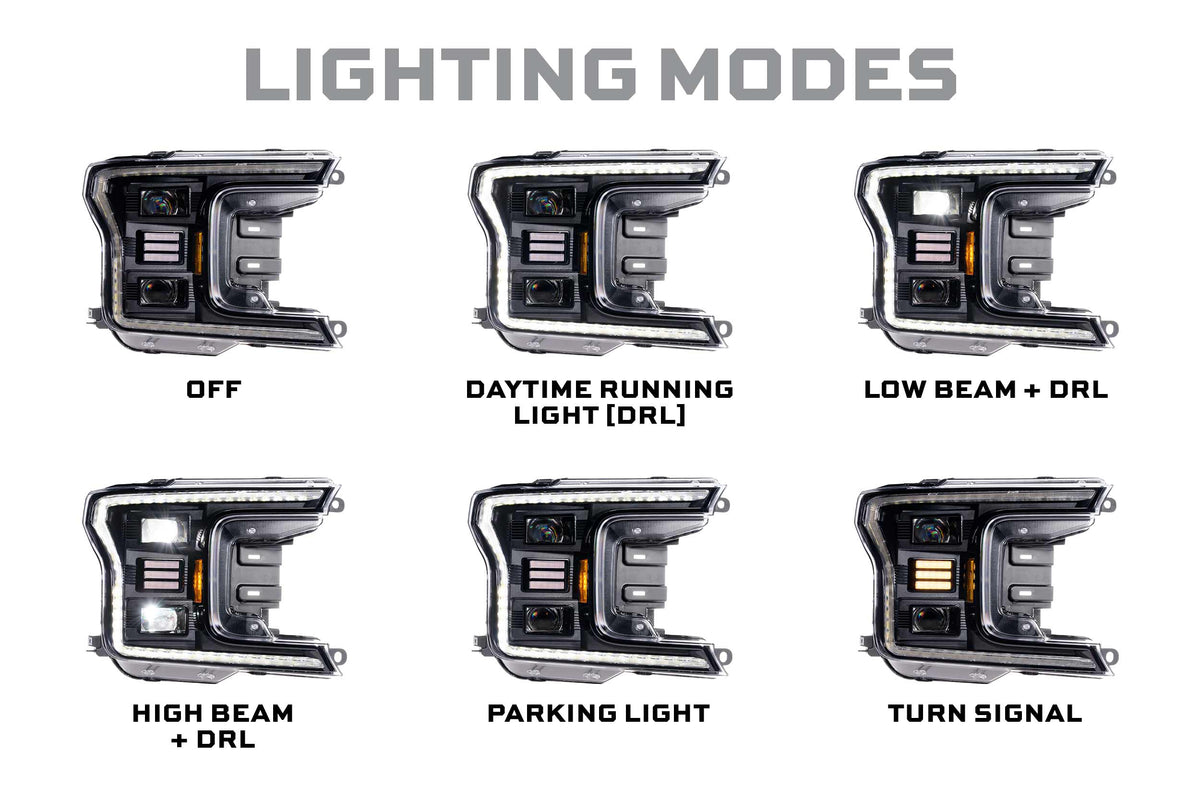 Morimoto - XB Hybrid LED Headlights: Ford F150 (18-20) (Pair / ASM) - LF551.2