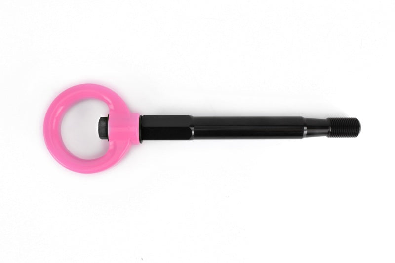 Perrin 22+ Subaru WRX / 18-21 Crosstrek / 14-21 Forester Tow Hook Kit (Front) - Hyper Pink - PSP-BDY-237HP