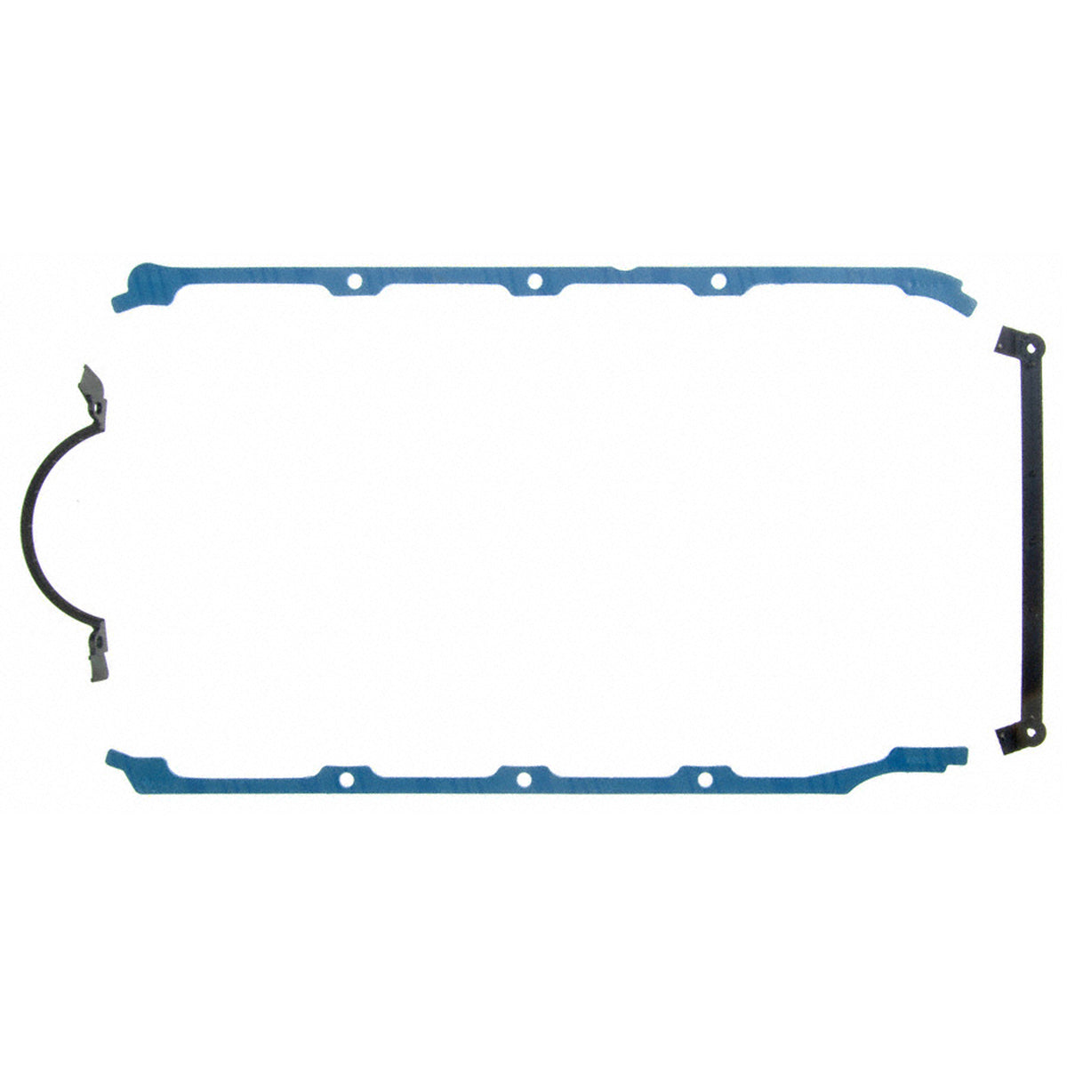 Fel-Pro 1863 Engine Oil Pan Gasket Set Rubber-coated fiber w/steel core - front view