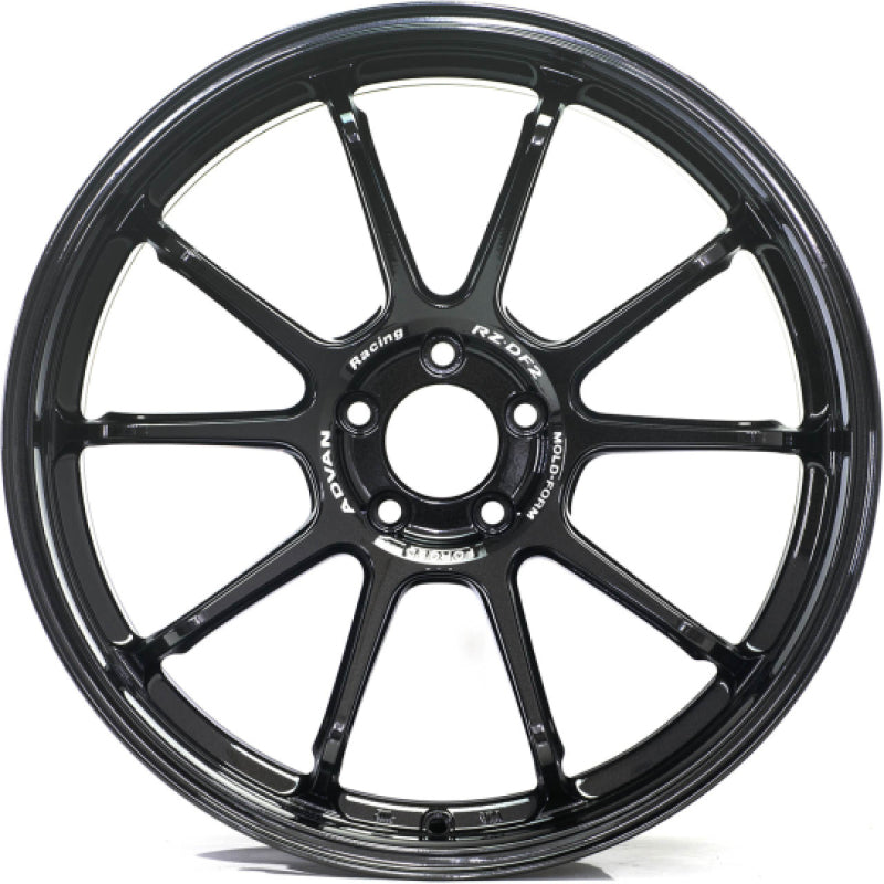Advan RZ-DF2 19x10.0 +25 5x114.3 Racing Titanium Black Wheel - YAF9K25ETB