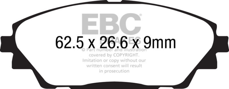 EBC 2020+ Mazda CX-30 2.5L Greenstuff Front Brake Pads - DP62185