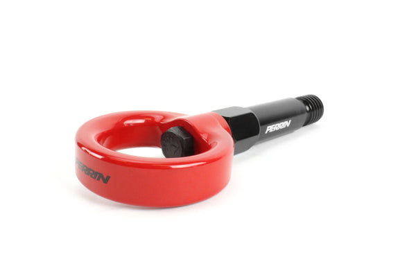 Perrin 20+ Toyota Supra Tow Hook Kit (Rear) - Red - PTP-BDY-250RD for 2020-2025 Toyota GR Supra - front view