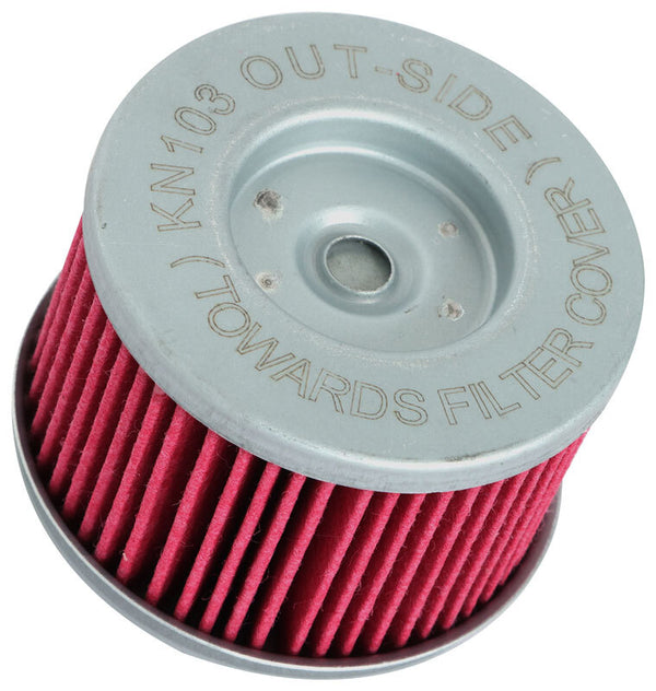 K&N 17-23 Honda CMX300 Rebel 286 Oil Filter - KN-103 for 2017-2023 Honda CMX300 Rebel 300 - front view