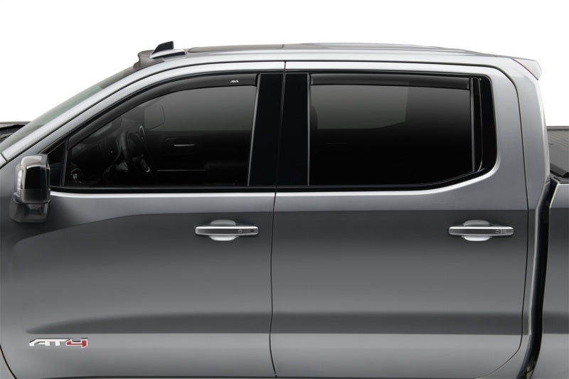 AVS 05-18 Nissan Frontier Crew Cab Ventvisor Low Profile Window Deflectors 4pc - Matte Black - 774037