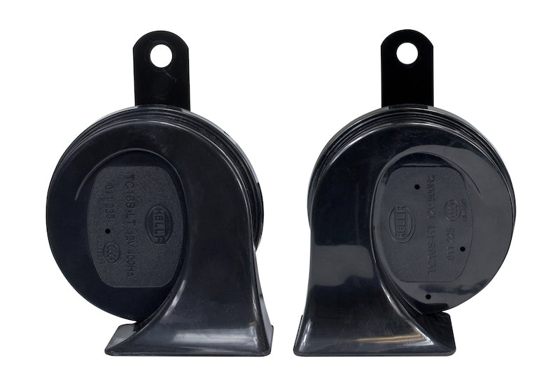 Hella Twin Trumpet Horn Kit 12V Universal - Black - 011225831