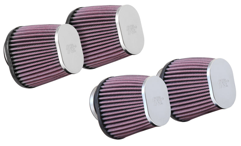K&amp;N Universal Clamp-On Air Filter 2-1/8in Flange 4x3in-B 3x2in-T 4in-L - RC-2914