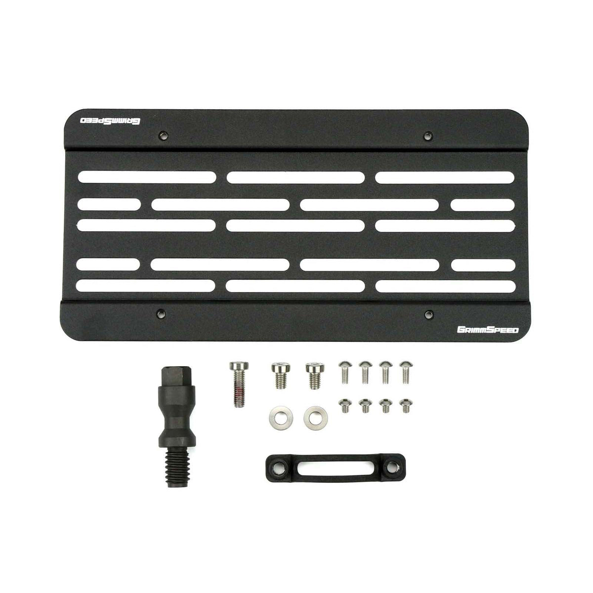 GrimmSpeed 2016+ Ford Focus RS License Plate Relocation Kit - GRM094070