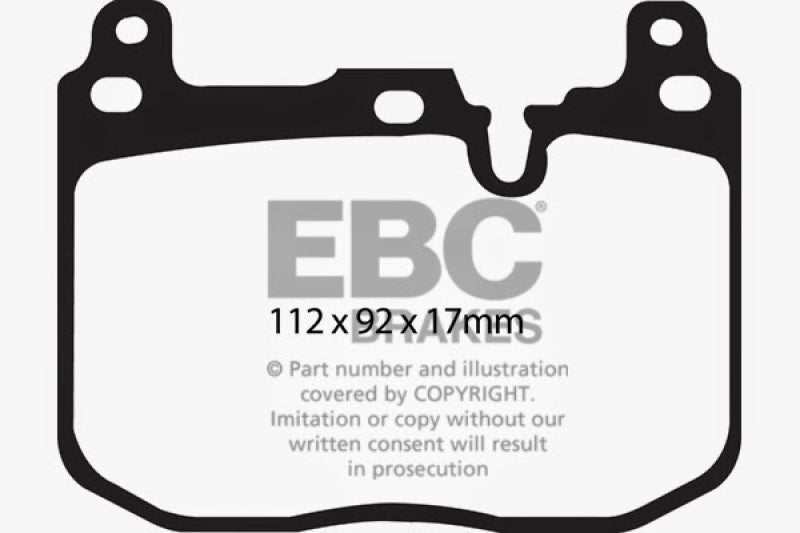 EBC 14+ BMW 228 Coupe 2.0 Turbo Brembo calipers Greenstuff Front Brake Pads - DP22130