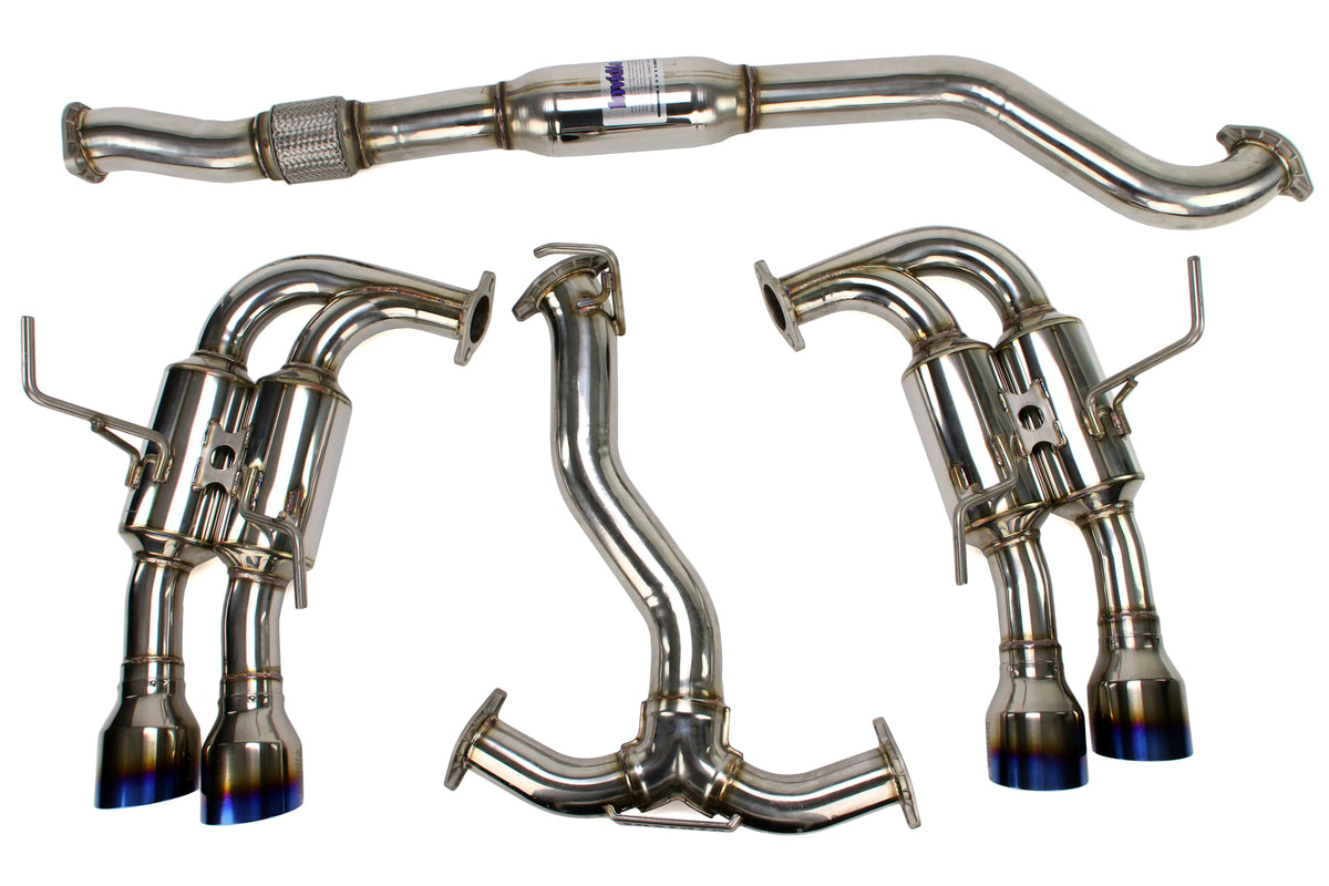 Invidia 2015+ Subaru WRX / STI Gemini/R400 Single Layer Quad Titanium Tip Cat-Back Exhaust - HS15STIGM4ST