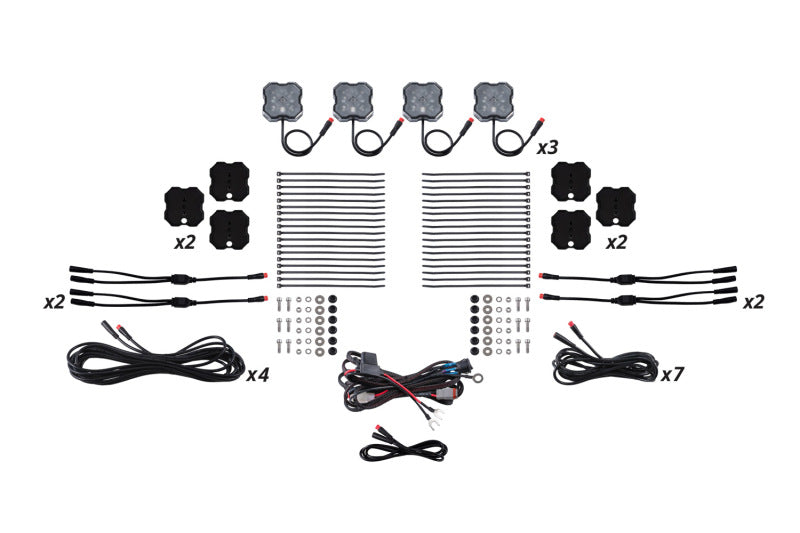 Diode Dynamics RGBW Rock Light Installer Magnet Mount Kit (12-pack) - DD7749