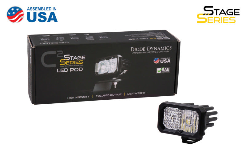 Diode Dynamics Stage Series 2 In LED Pod Sport - White Fog Standard ABL Each - DD6385S by Diode Dynamics - side view