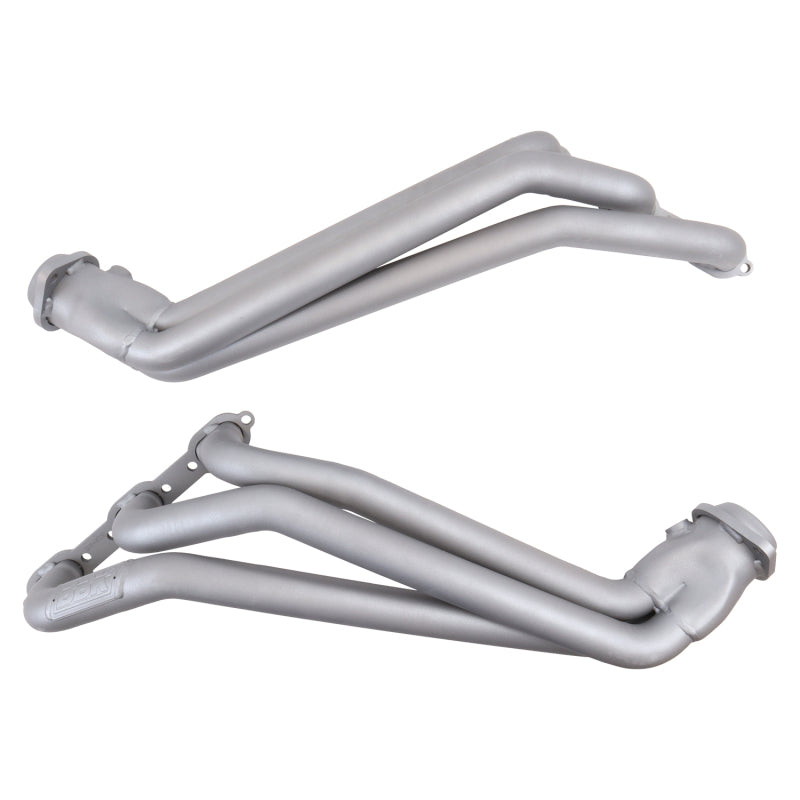 BBK 05-10 Dodge Challenger V6 Long Tube Exhaust Headers And Y Pipe And Converters - 1-5/8 Chrome - 4055
