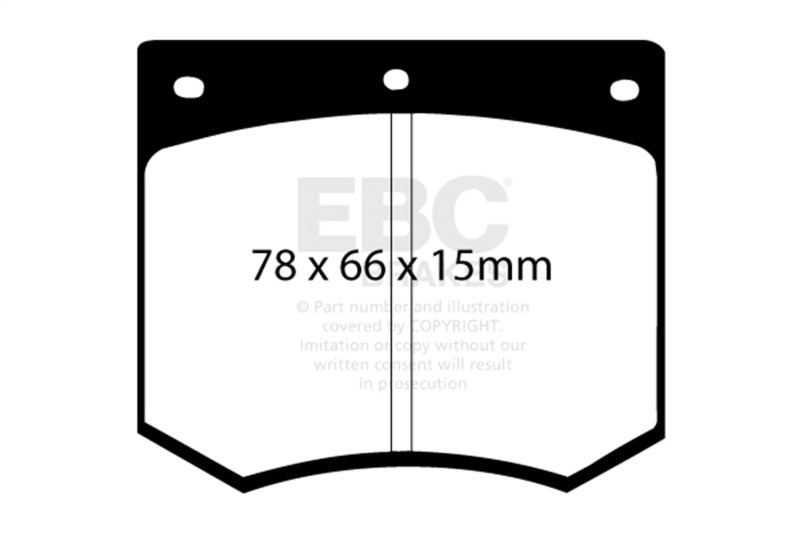 EBC 75-86 Ac 3000 3.0 Redstuff Front Brake Pads - DP3291C