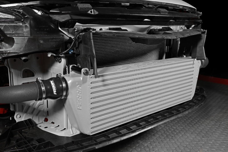 Perrin 22-23 Subaru WRX Front Mount Intercooler Kit (Black Tubes &amp; Silver Core) - PSP-ITR-441SL/BK