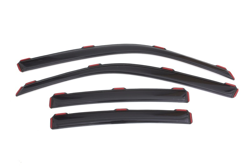 AVS 11-18 Dodge Charger Ventvisor In-Channel Front &amp; Rear Window Deflectors 4pc - Smoke - 194313