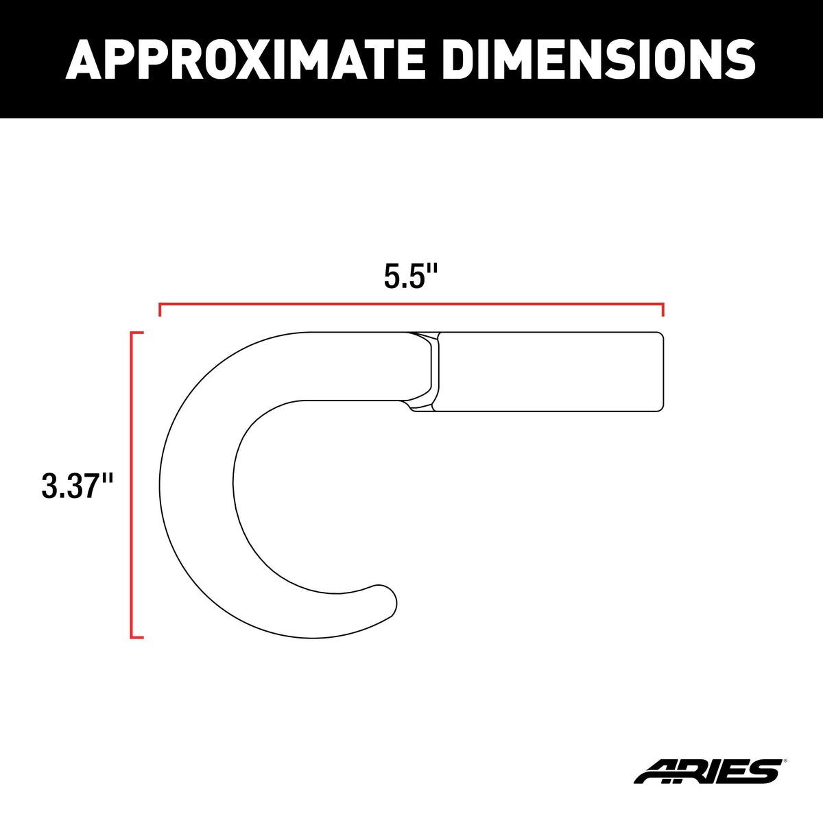 ARIES 35-5TOW Dodge, Ram 2500, 3500 Truck Bull Bar Tow Hooks