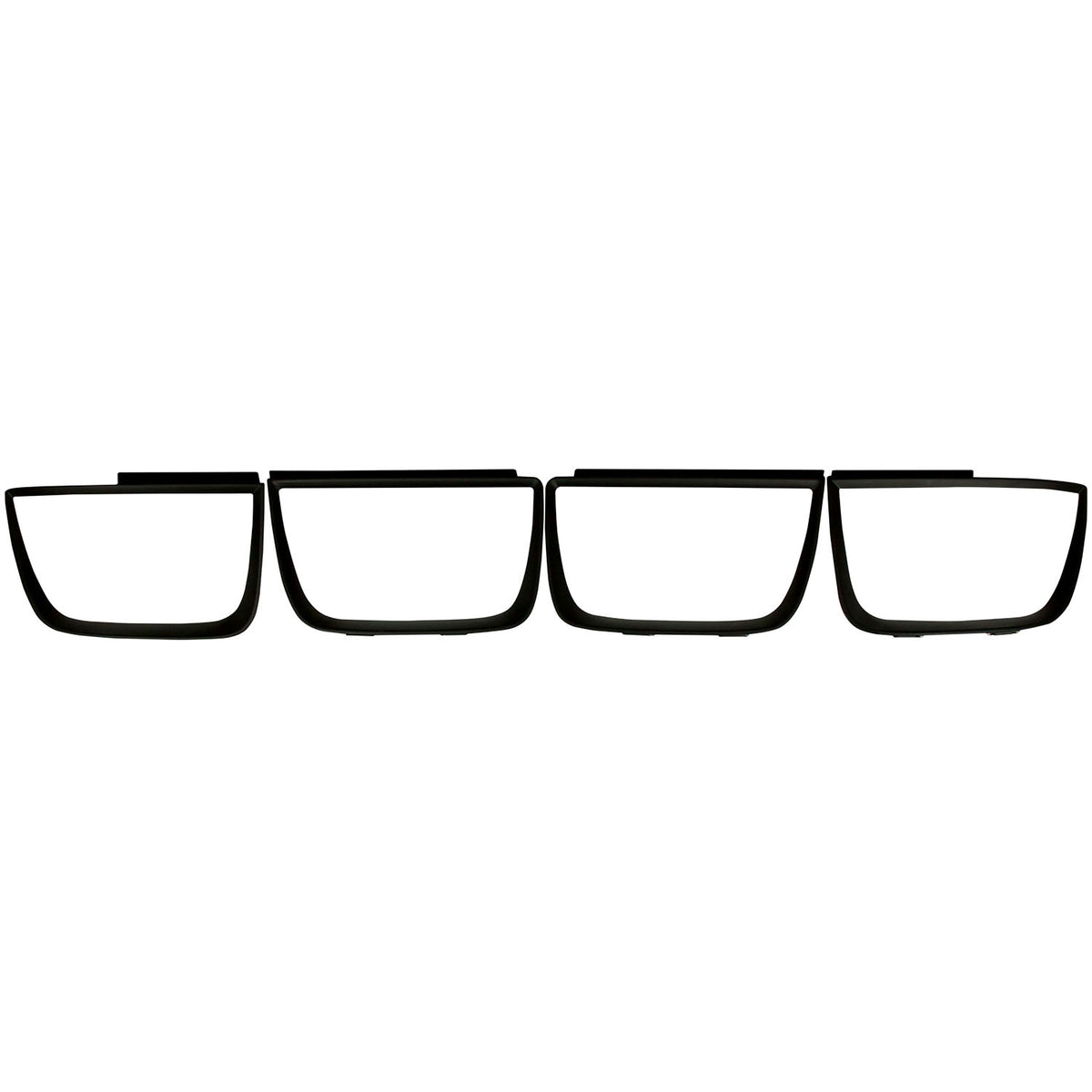 ANZO Taillight Bezels 2010-2013 Chevrolet Camaro Taillight Bezels - 4pc Flat Black - 351001 for 2010-2013 Chevrolet Camaro - 