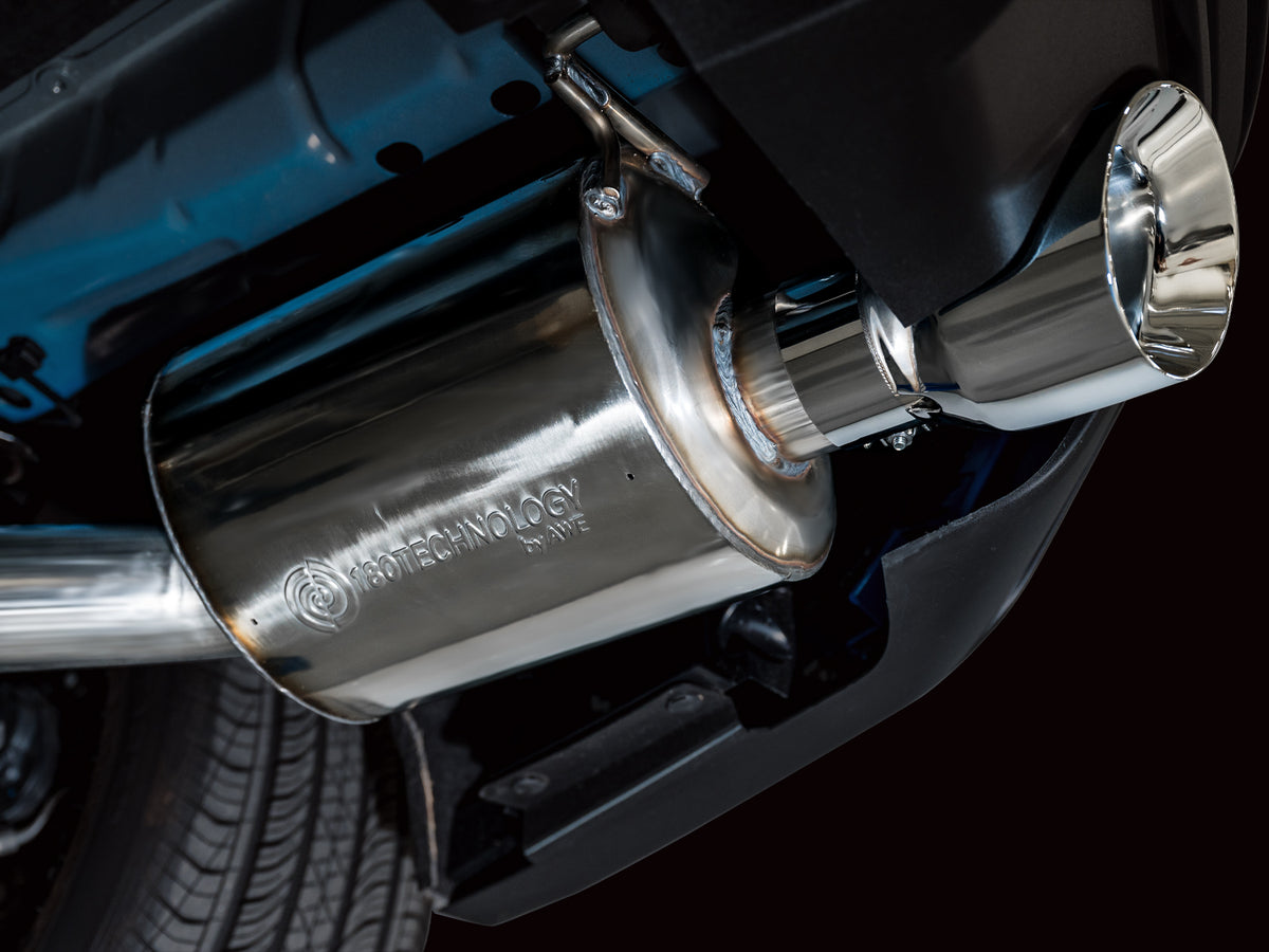 AWE 2024 Ford Mustang GT Fastback S650 RWD Touring Catback Exhaust w/ Dual Chrome Silver Tips - 3015-32650