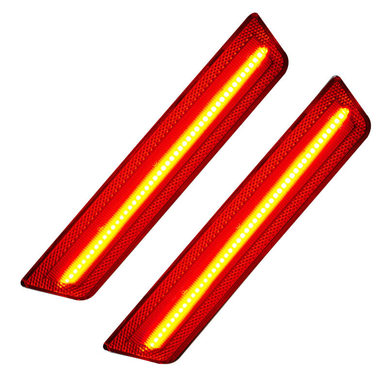 Oracle 11-14 Dodge Charger Concept Sidemarker Set (Rear Only) - Clear - No Paint SEE WARRANTY - 9834-019