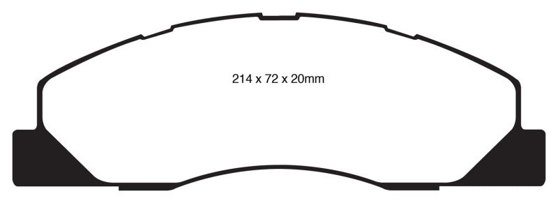 EBC 09-11 Dodge Ram 2500 Pick-up 5.7 2WD/4WD Ultimax2 Front Brake Pads - UD1399