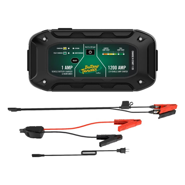 Battery Tender Charge N Start 1120 1A Battery Charger & 1200A Jump Starter - 030-7012-WH - front view